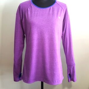 CHAMPION Long-sleep Athletic Soft Purple Top (XL)